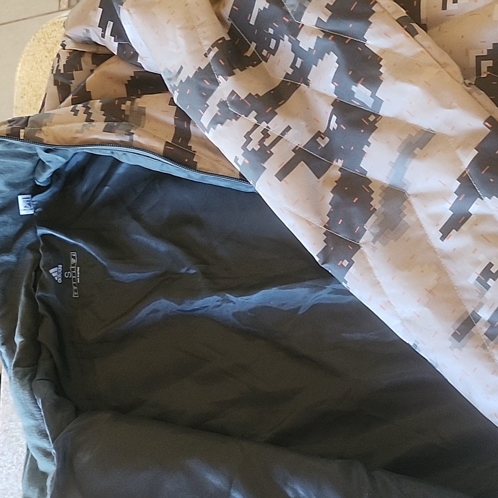 Adidas Long Quited Size S Coat Marapat Digital Desert Camo Like New - Picture 14 of 16